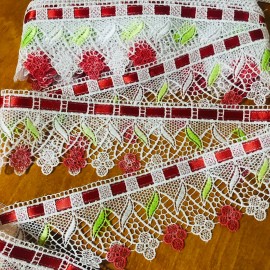 Мереживо 102 червона стрічка